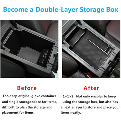 TTCR-II for Chevy Blazer Center Console Organizer 2019-2024 2025, for 2019-2024 2025 Chevy Blazer Console Organizer Tray Secondary Storage Box - size: For Blazer