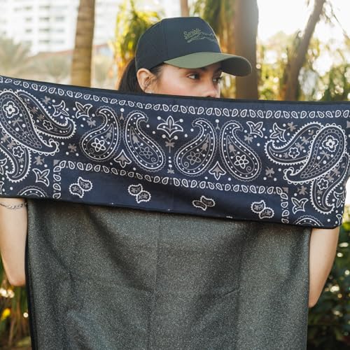 Sprints Athletic Running Towel, Full-Sized, Car Seat Cover - Performance Microfiber (Paisley Probs) - color: Paisley Probs