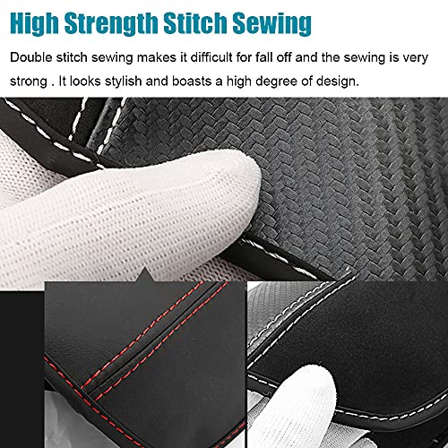LEXLEY Armrest Box Cover Center Console Pad Waterproof Anti-Scratch Leather Protector Covers For CRV CR-V 2017 2018 2019 2020 2021 2022-Black Stitches - color: Black Stitches