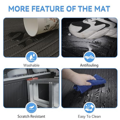 Cargo Mat & Backerst Mat Compatible with 2013-2020 Nissan Pathfinder/2013 Infiniti JX35/2014-2020 Infiniti QX60 - Cargo Liner Trunk Mat All Weather TPE Pathfinder 2020 Accessories - style: 10) for Nissan Pathfinder 2013-2020 Cargo Liner & Seat Back Mat