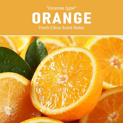 Car Air Freshener Vent Clip, Car Fresheners Long Lasting Scent (13ml x 2 Pack), Up to 180 Days, Air Freshener Deodorizer Odor Eliminator for Auto - Orange Perfume