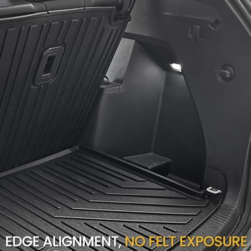 Floor Mats Set for 2018-2025 2026 Volkswagen VW Atlas 7 Seats Bench Seating Car Mat Accessories(Not Fit Cross Sport), All Weather TPE Cargo Liner Trunk Mat(Floor Mats+2-in-1 Cargo Mat) - style: Floor Mats+2-in-1 Cargo Mat