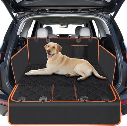 Cargo Liner for Dogs, Waterproof Pet Cargo Cover Dog Seat Mat for SUVs Sedans Vans, Non-Slip, Large Size Universal Fit, Black (Cargo-Liner)
