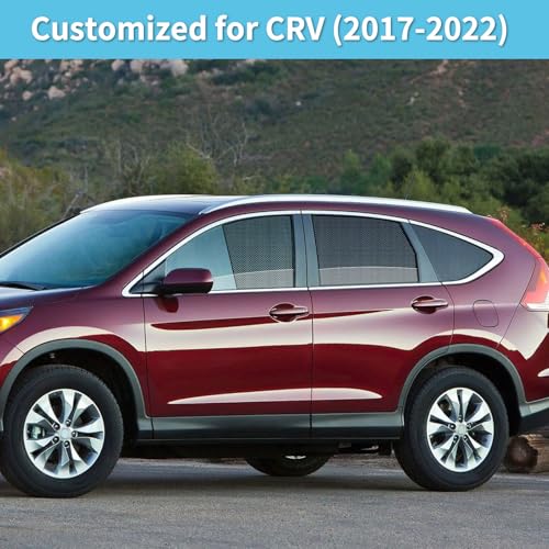CRV Specific Side Window Sun Shades, 2017-2022 Vehicle Interior Shade for Baby Mesh Covers, Breathable, UV Protection and Heat Insulation (CRV（2017-2022）, Front+Rear side-4pcs) - size: Front+Rear side-4pcs