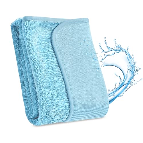 JOYMOOP Microfiber Towels for Cars, 35.4" x 23.6" Car Drying Towel, Blue Reusable Car Towel, Quick Drying Car Microfiber Cleaning Cloth for RVs, SUVs, Trucks - color: New Car Towels - Blue, size: 35.4" x 23.6" - 1pcs
