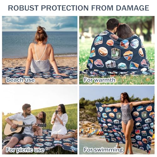 Tallew Back Seat Towel Cover for Car Athletic Running Towel Microfiber Bench Seat Cover for Pets Post Workout Sweat Washable Non Slip Automotive Backseat Protector for Outdoor Sport Camping Mat