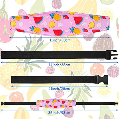 HESTYA 2 Pcs Carseat Head Support Toddler, Stroller Seat Headrest for Sleeping Traveling, Neck Relief Headband Strap for Kids Children Toddler Infant(Fruit) - color: Fruit