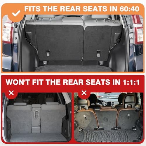 TripleAliners Vehicle Mat Universal Fit Trunk Cargo Liner All Weather Protection XPE Material Seat Back Protector Trim-to-Fit Compatible with Most Cars SUV Sedan(Backrest Mat) NO for Suede Surface - size: Seat Back Mat