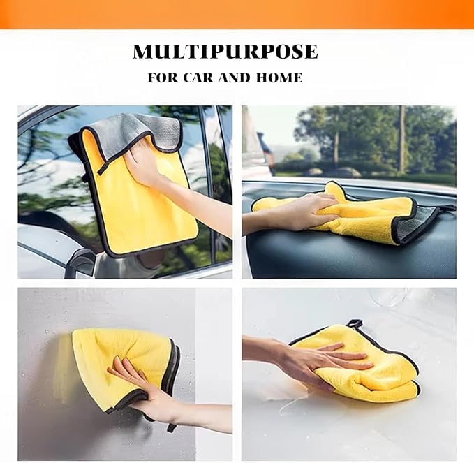 1 Pack Premium Microfiber Towels Coral velvet Washing and Detailing Towels for Car Detailing & Household Cleaning – Ultra-Soft Super Absorbent, Lint & Streak-Free 11.8"x23.5”Dual-Sided Cleaning Cloth