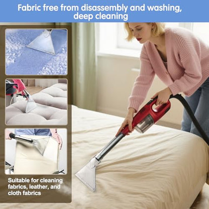 Universal Clear Vacuum Extraction Accessory Compatible with All Shop Vac Extractor with 1-7/8", 1-1/4" Adapters Wet Dry Vacuum Cleaner Attachments for Upholstery Carpet Cleaning Car Detailing - size: Large