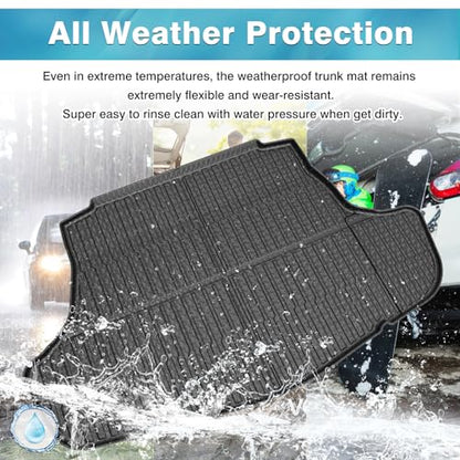 Mixsuper Cargo Liner for Toyota Camry 2018-2025 (All Models Including Hybrid), Trunk Mat for Toyota Camry Accessories Cargo Mat Rear Trunk Liner Black - size: Fit for Toyota Camry | 2018-2025