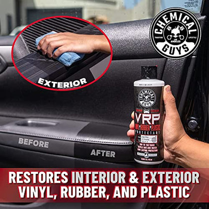 Chemical Guys VRP Vinyl, Rubber, and Plastic Dressing - Tire Dressing, Non-Greasy, Dry-to-the-Touch Shine for Tires, Trim, and More, Safe for Cars, Trucks, SUVs, RVs & More - 16 oz (Pack of 3) - size: 16 Fl Oz (Pack of 3)