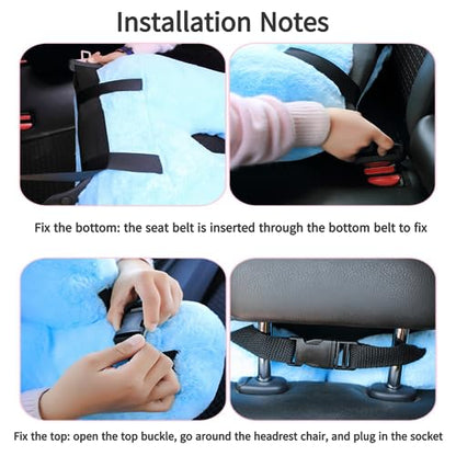 FHSGGP Travel Pillow Car Pillow Kid Car Sleeping The Sleeping Aid for Adults and Kids on Road Trips Kids Travel Pillow Black - color: A-black