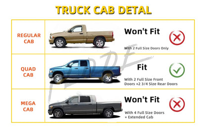 Window Visor Rain Guards Compatible with 2002-2008 Dodge Ram 1500 & 2003-2009 Dodge Ram 2500/3500/4500/5500 Quad/Crew Cab Wind Deflectors Vent Visors for Truck Tape-On Smoke Outside Mount 4pcs - size: for 2002-2008 Dodge Ram Quad/Crew Cab
