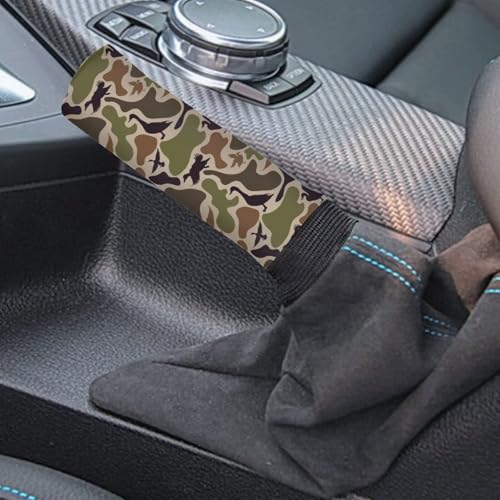 Handbrake and Gear Shift Knob Cover 2 Piece Automobile Hand Brake Cover Car Interior Accessories - color: Duck Camo Print-