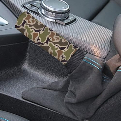 Handbrake and Gear Shift Knob Cover 2 Piece Automobile Hand Brake Cover Car Interior Accessories - color: Duck Camo Print-