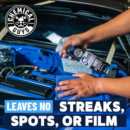 Chemical Guys Streak Free Glass and Window Cleaner - Works on Glass, Windows, Mirrors, and Screens, Ammonia-Free and Safe on Tinted Windows, for Cars, Trucks, SUVs, and Home Use - 16 oz - style: 16 oz (Pack of 1)