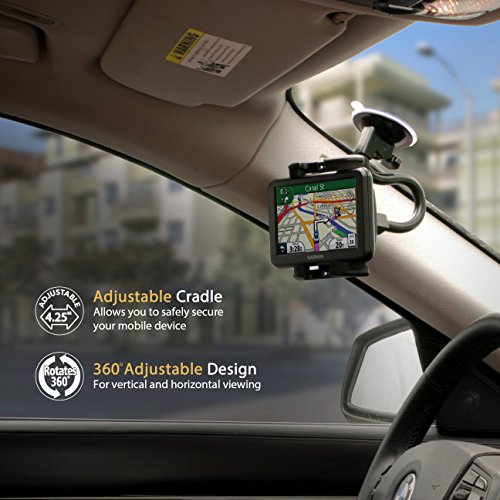 Scosche IUHW9R StuckUp 2-in-1 Mount Kit for Mobile Devices, Non-Magnetic, Vent Mount or Suction Cup Base for Vehicles, XL - style: Window / Dash / Console / Vent