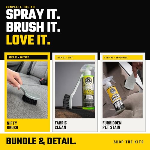 Chemical Guys, The Nifty Interior Detailing Brush 2 Pack, Soft Bristle Cleaning Tool for Car Vents, Dashboards, Steering Wheels, Door Panels, Cup Holders, Auto Interior Detail Brush Set - size: 2 Pack