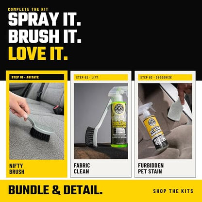 Chemical Guys, The Nifty Interior Detailing Brush 2 Pack, Soft Bristle Cleaning Tool for Car Vents, Dashboards, Steering Wheels, Door Panels, Cup Holders, Auto Interior Detail Brush Set - size: 2 Pack