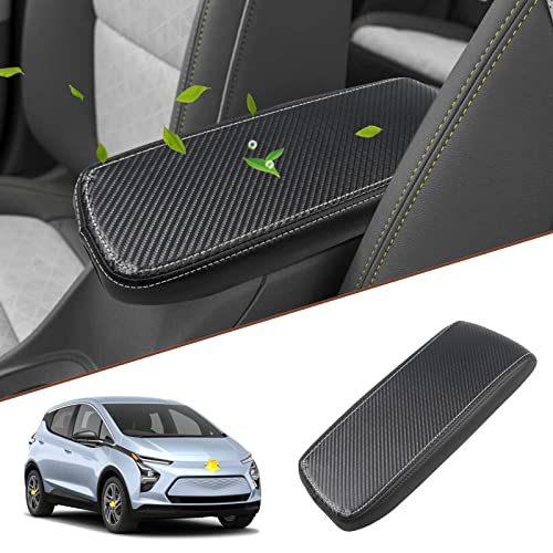 SKTU for 2022 2023 Chevrolet Bolt EUV Center Console Cover 2023 Bolt EUV Armrest Cover 2022 2023 Bolt EUV LT/Premier Console Cover Center Console Soft Cushion for Bolt EUV LT/Premier (White Line) - color: for 2022 2023 Bolt EUV