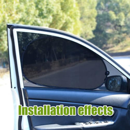 2PCS Car Window Shade, 25"×15" Side Window Sun Shade Blocker with Suction Cups, Mesh Vehicle Window Screen Provide Glare and UV Rays Protection for Baby, Universal Car Accessories for Most Models - color: 25.3"x14.5"/2PCS