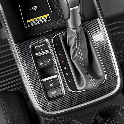 Car Central Control Gear Shift Panel Trim Cover for Honda CRV 2023 2024 2025 2026 and Honda CR-V Hybrid 2023-2026 Auto Interior Decor Accessories Center Console Protection Frame Carbon Fiber Style - color: Center Console Decor Panel for CRV 2023-2026