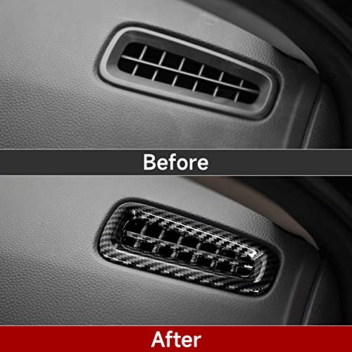 Car Air Outlet Vent Cover Trim Decals for 2022 2023 2024 2025 Honda Civic 11th Gen Accessories ABS Carbon Fiber Interior Stickers - color: Air Vent Trim