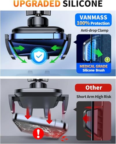 VANMASS 2026 Car Phone Holder【Military-Grade Strongest 90+LBS Suction】Phone Holder for Your Car Dashboard Windshield Vent Cell Phone Mount Truck Stand Cradle for iPhone 17 Pro Max 16 15 14 13 Android