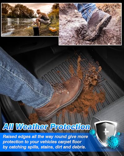 Cartist Floor Mats for Kia K5 (Only FWD Models) 2021-2026 & Hyundai Sonata/Sonata Hybrid 2020-2026, All Weather Cargo Liner for K5 Accessories, Heavy Duty Car Mats, Car Accessories - size: 3)Kia K5【21-26】Hyundai Sonata 【20-26】