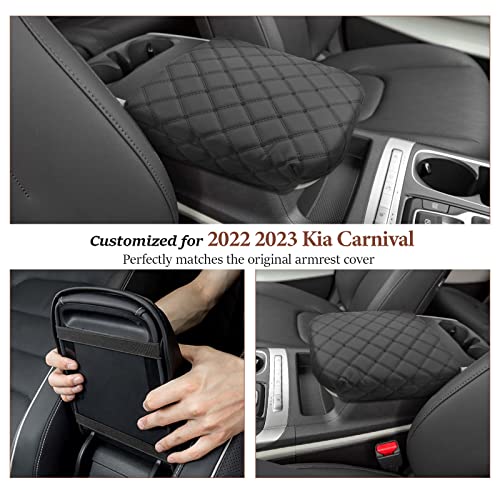 SKTU for 2026 2025 2024 2023 2022 Kia Carnival Center Console Cover KA4 MPV Seat Box Cover Kia Carnival 2024 2025 2026 Accessories Center Console Cushion 2023 2024 2025 2026 Carnival Armrest Cover - color: For 2022-2026 Carnival