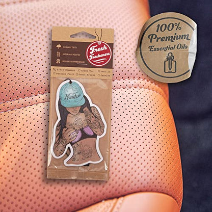 Funny Naughty Unique Car Air Fresheners Scented With Premium Oils By Fresh Fresheners (Hundred's Girl) - color: Hundred's Girl