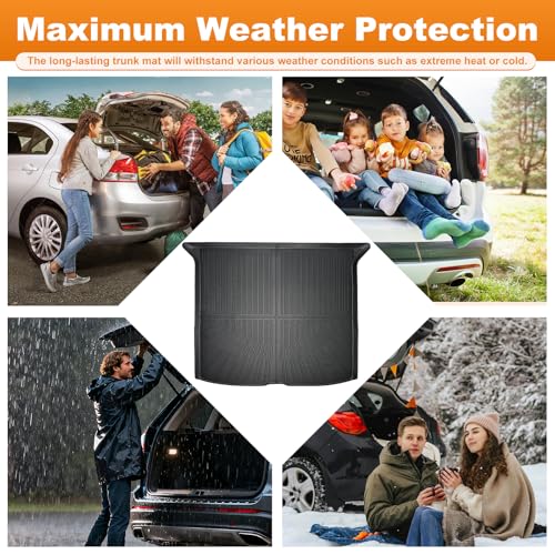 Trunk Liner for 2019-2025 Honda Passport 3D Custom Fit All-Weather TPE Material Waterproof Car Cargo Liner Mat, Black - color: 2019-2025 Honda Passport