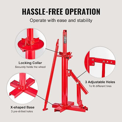 VEVOR Manual Tire Changer, Portable Hand Bead Breaker Mounting Tool for 8"-16" Tires, Compatible with Car Truck Trailer, Tire Mounting Machine for Home Garage Small Auto Shop - style: Tire Changer