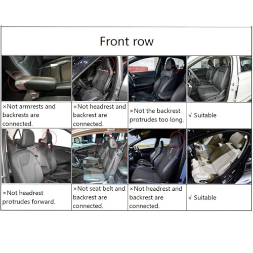 Upgraded Leather 5 Seats Car Seat Covers for Honda CR-V 2026 Vehicles Front&Rear Seat Protector Anti-Slip Durable Leather Seat Cushion White Blue