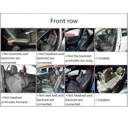 Upgraded Leather 5 Seats Car Seat Covers for Honda CR-V 2026 Vehicles Front&Rear Seat Protector Anti-Slip Durable Leather Seat Cushion White Blue