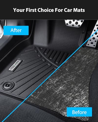 Floor Mats for 2025 2026 Nissan Armada & Infiniti QX80(Fit 7 and 8seat) with Trunk Mat 8PC TPE All-Weather Set - Custom Fit Non-Slip Floor+Cargo Liners Accessories - size: For 2025-2026 armada&QX80(7-8seat)
