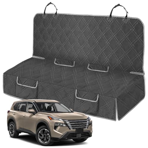Dog Car Seat Cover Compatible with Nissan Rogue 2014-2025, Waterproof Pet Bench Seat Cover for Back Seat, 600D Heavy Duty Scratch Proof Nonslip Truck Seat Covers for Dogs - size: 2014-2025 Rogue