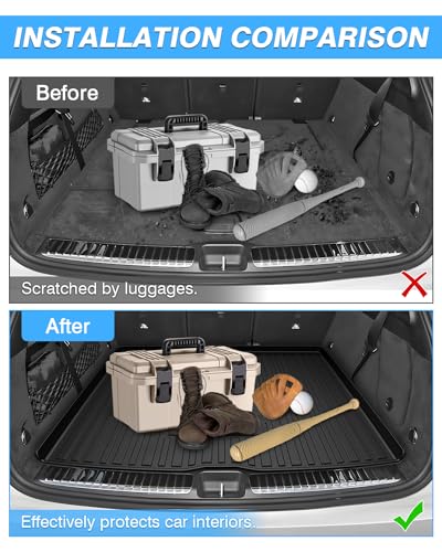 Powerty Trunk Mat for 2020-2025 2026 Mercedes-Benz GLE Accessories Cargo Mats TPE All Weather Cargo Liner Heavy-Duty Trunk Liners - size: Cargo Mat｜For｜20-26｜Mercedes-Benz GLE
