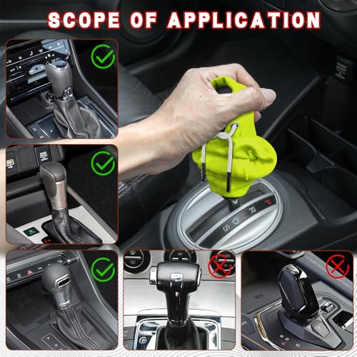 Gear Shift Hoodie, Shifter Hoodie, Funny Car Gear Shift Protector Cover, Automotive Interior Cute Gadgets Fashionable Mini Sweater Shifter Stick Knob Cover Universal for Most Vehicles (Green) - color: Green