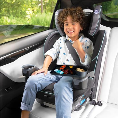Kids Travel Tray - Car Seat and Car Cup Holder Tray - Tray for Snacks, Entertainment, Toys - Includes Cup Holder - Fits Most Car Seats