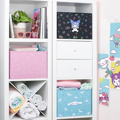 Sanrio Cinnamoroll Car Trunk Organizer and Storage Bin - Collapsible Simple Compartment Convenient Heavy Duty, Fold Up for Easy Storage Box, Automotive Seat Cargo Groceries Tools - 12.5L x 12.5W x 9H - style: Organizer Cinnamoroll