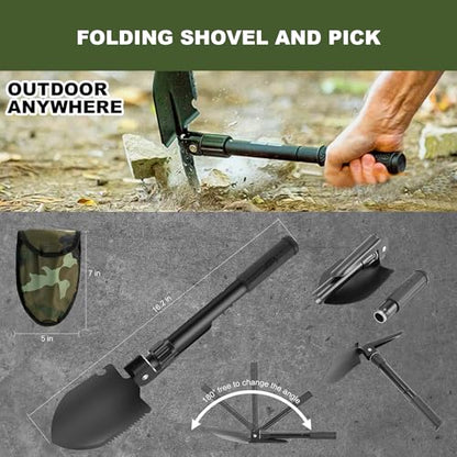Gifts for Men Christmas Dad, Survival Kit, 150 PCS Survival Gear and Supplies Equipment with Trauma Bag, Molle Pouch Emergency Kit for Outdoor Camping, Hunting, Car, Home, Earthquake, Adventures - color: Black