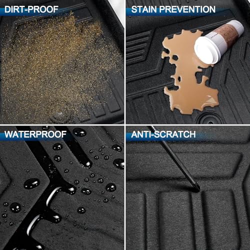 Peleus Floor Mats & Trunk Mat for Chevy Trax/Buick Envista 2024 2025 2026 All Weather TPE Protection Floor Liners Full Set with Cargo Liner for 2024 2025 Chevy Trax Buick Envista Accessories - style: for Chevy Trax/Buick Envista 2024+