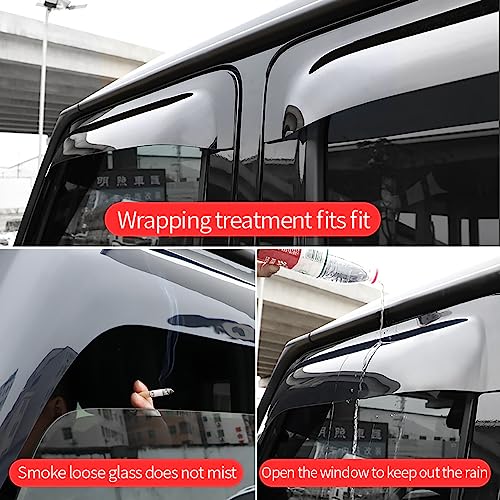 Car Side Window Vent Visor Deflectors Rain Guards 4-Piece Set for Mercedes Benz G-Class W464 G63 AMG G550 G500 2019-2026 Car Accessories