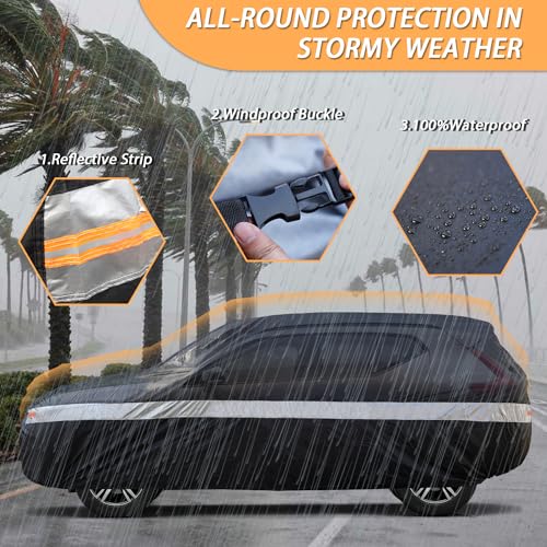 Chevrolet Car Cover Custom-Fit Car Cover for Chevy Tahoe, Waterproof All-Weather Car Cover, Lightweight Full Exterior Cover for Outdoor Protection Against Sun, Rain, Dust, Snow, and Wind. - size: Custom-Fit Chevy Tahoe