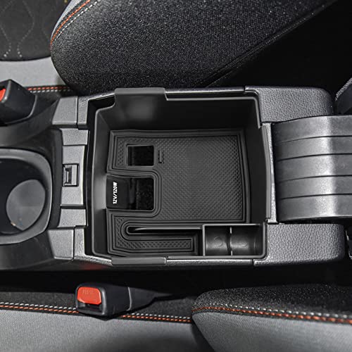 Center Console Organizer Compatible with Toyota Corolla Cross (XG10) 2022 2023 2024 2025 2026 and Corolla 2019-2026 E210, Maximize Space with Tray, Charging Port Coin Holder for Armrest Black
