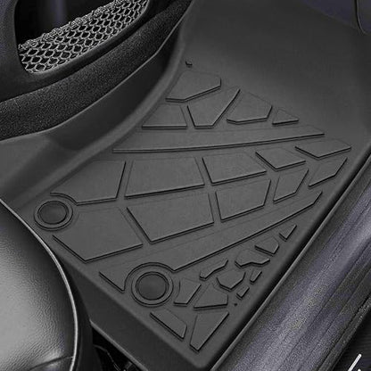 KARPAL Floor Mats & Cargo Liner for 2017-2025 2026 Jeep Compass, All Weather TPE Custom Fit Floor Liners Car Mats Accessories, Front & 2nd Row & Cargo Mat - style: 2017-2026 | For Jeep Compass | 1st & 2nd Row & Cargo