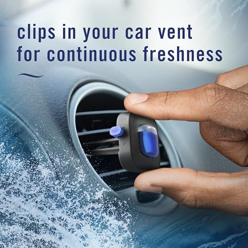 Febreze Car Ocean Scent Air Freshener Vent Clip, .07 oz. Car Vent Clip, Pack of 4 - size: 0.07 Fl Oz (Pack of 4)