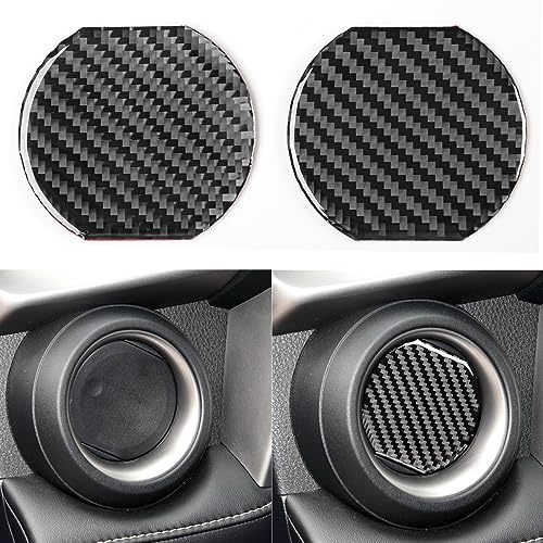 NVCNX Real Premium Carbon Fiber Car Dashboard Sides Air Vent Outlet Cover Compatible with Toyota RAV4 2013 2014 2015 2016 2017 2018 Interior Dash Trim Accessories Black - color: Dashboard Sides Air Vent